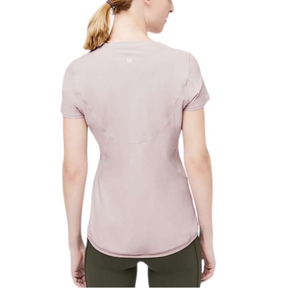 Lululemon Into The Sun Short Sleeve Powdered Mauve Size 2